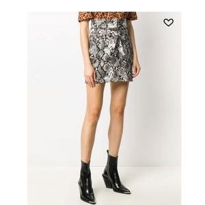 The Attico snakeskin skirt 38